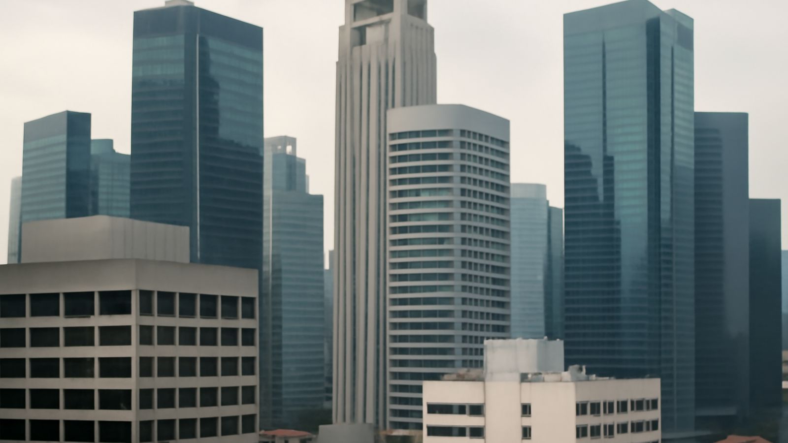 Office towers in Singapore's central business district