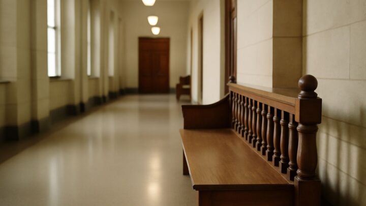 A quiet corridor inside a public building