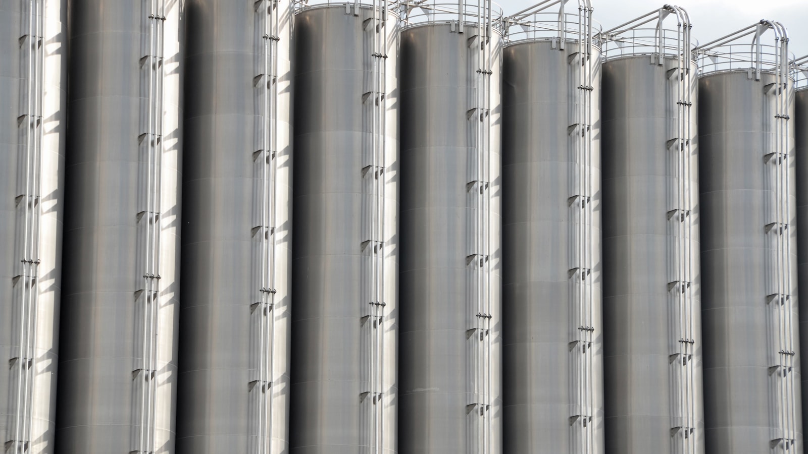 Cold vapour rising from a cryogenic storage tank