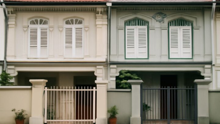 Two residential homes side by side
